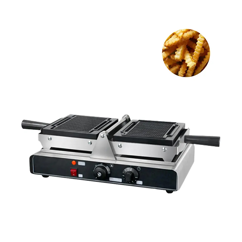 Fast Food With Snacks - ネジ式ワッフルメーカー、ファーストフードスナック機器、電動自動フライドポテト型業務用ワッフルスティックメーカー