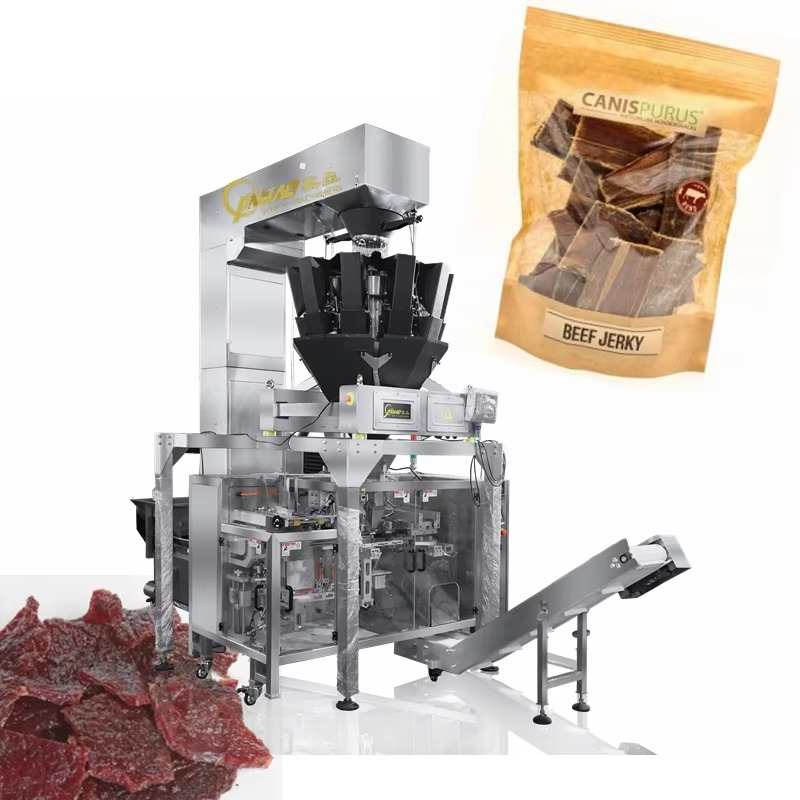 Jerky Beef Pack - 全自動200g 300gビーフジャーキー肉ジャーキー包装ジップロックバッグ水平ドイパック包装機