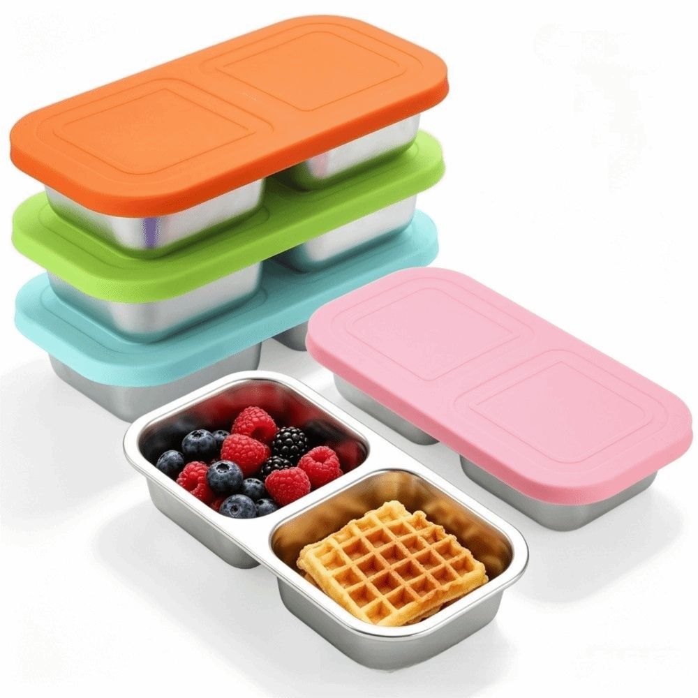 携帯用スナック容器 304ステンレススチール製 300ML容 - Food Prep Snacks のレビューと価格