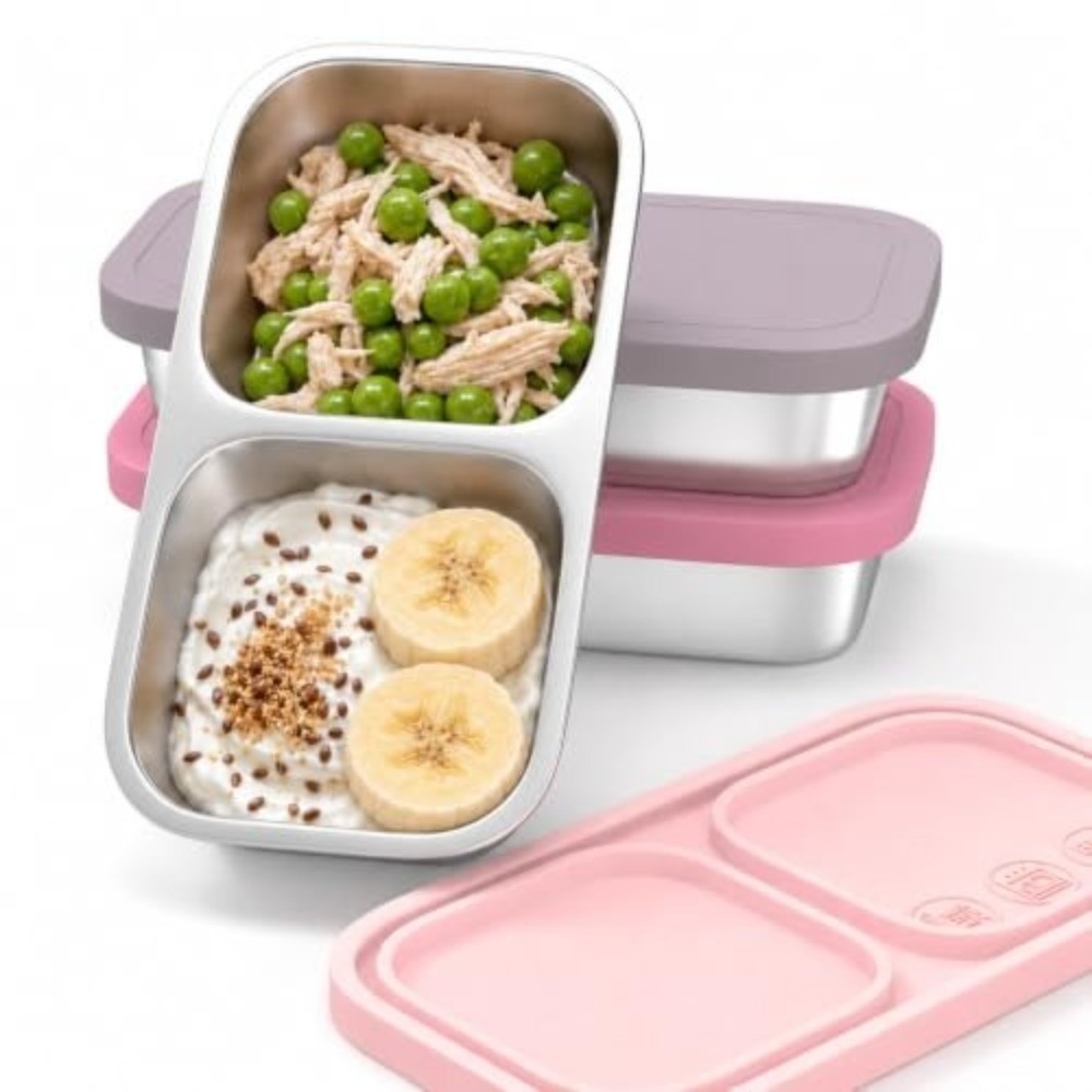 携帯用スナック容器 304ステンレススチール製 300ML容 - Food Prep Snacks のレビューと価格
