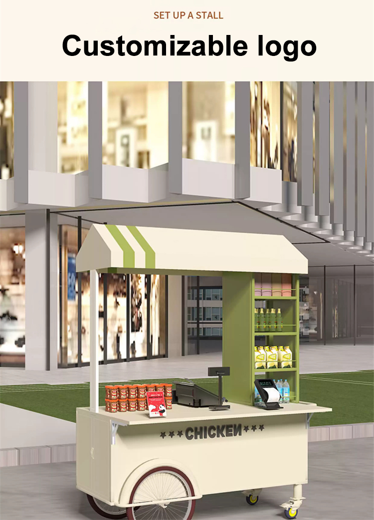 小型手押し屋台 軽食販売カート 大容量収納付き - Fast Food With Snacks のレビューと価格