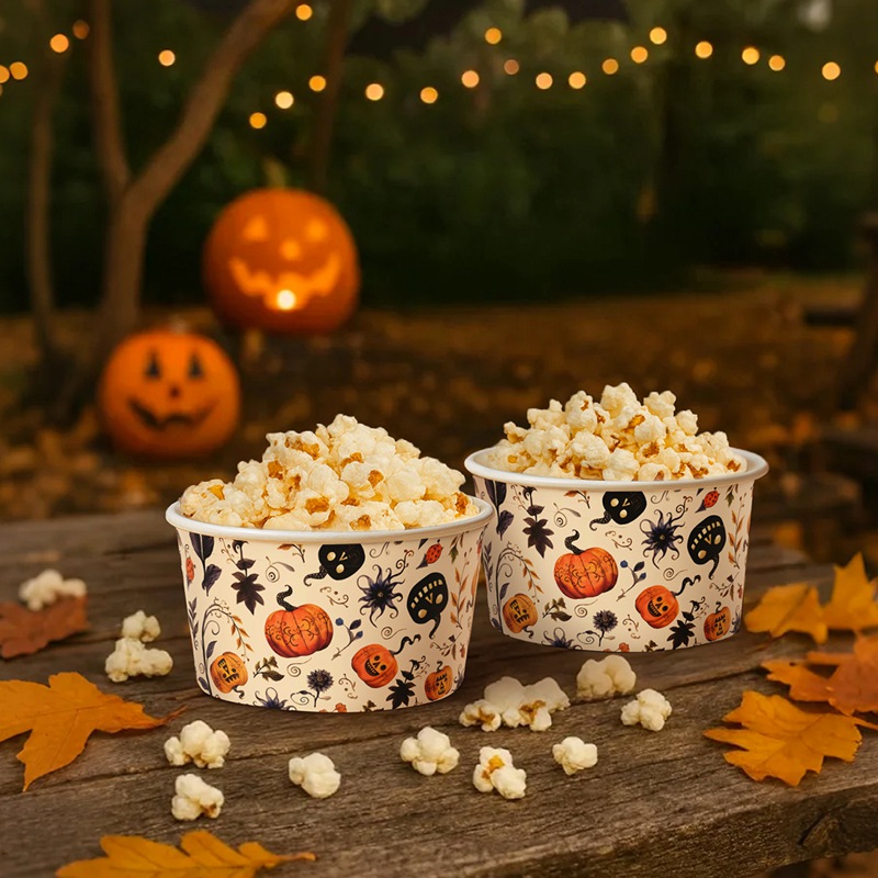 10/30/50 個ハロウィン紙ボウルカボチャゴーストブラッ - Food Snacks For Party のレビューと価格