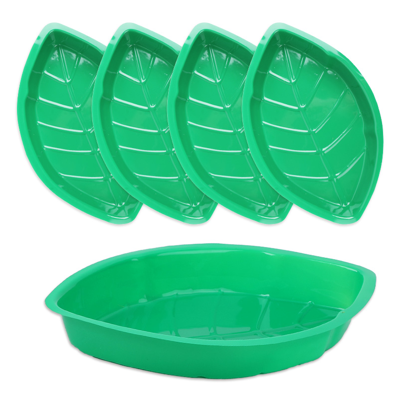 6 個グリーンヤシの葉プレートスナック食品キャンディトレイハ - Food Snacks That Are Green のレビューと価格