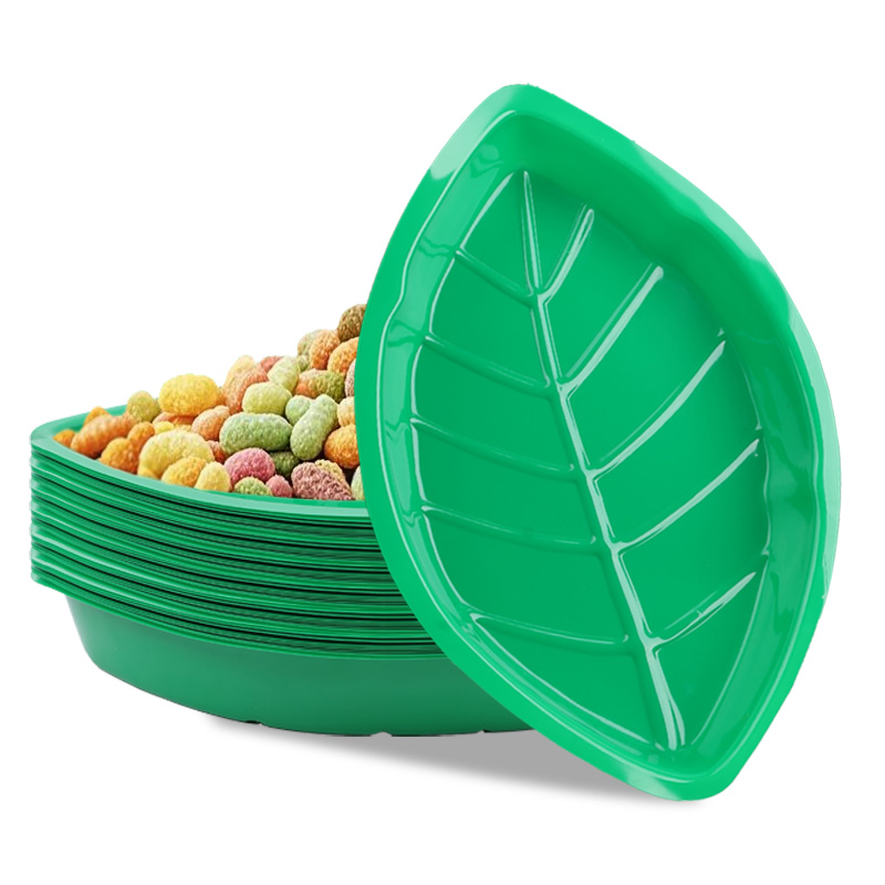 6 個グリーンヤシの葉プレートスナック食品キャンディトレイハ - Food Snacks That Are Green のレビューと価格