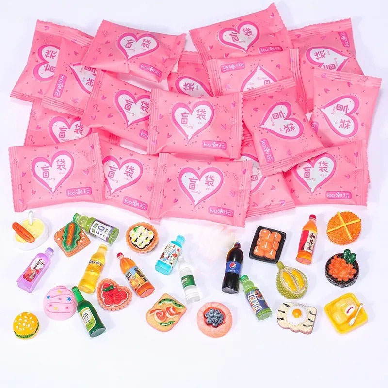 ランダムスタイルバッグミニチュア食品玩具ミニモデルおもちゃシ - Food Snacks For Party のレビューと価格