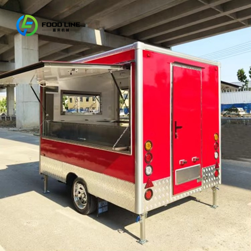 カスタマイズ可能な移動式フードトラックトレーラー、フル装備の - Fast Food With Snacks のレビューと価格